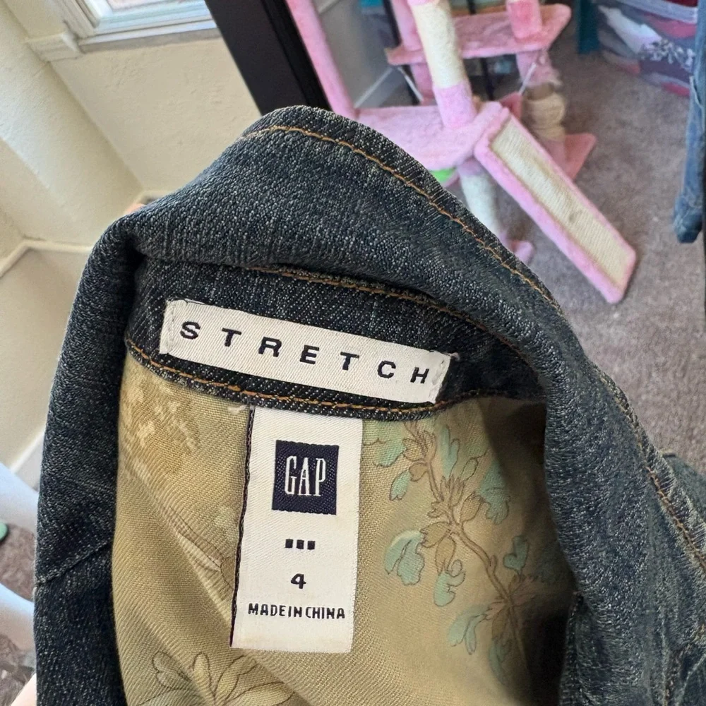 Gap blue denim blazer Size 4 - Picture 7 of 8